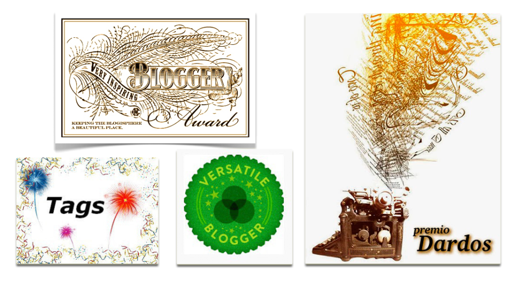 Messieral Nominado a 9 Reconocimientos (The Versatile Blogger Award IV, Sisterhood of the World Bloggers Award IV, Very Inspiring Blogger Award II, Blogger Recognition Award VI, Infinity Dreams Award VIII, The Liebster Award VIII, Bloguero con Buen Rollo VII, Tags II & Dardos&nbsp;II)