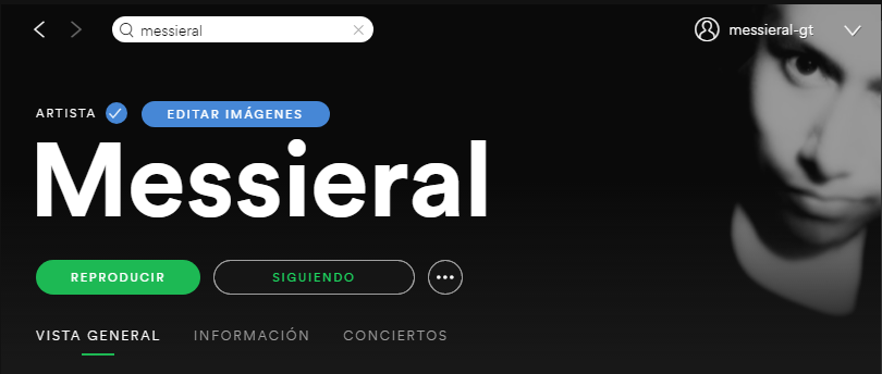 Primeros Dos Singles de Messieral en Spotify