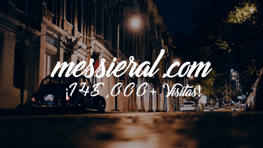 ¡messieral.com supera las 145,000+&nbsp;Visitas!