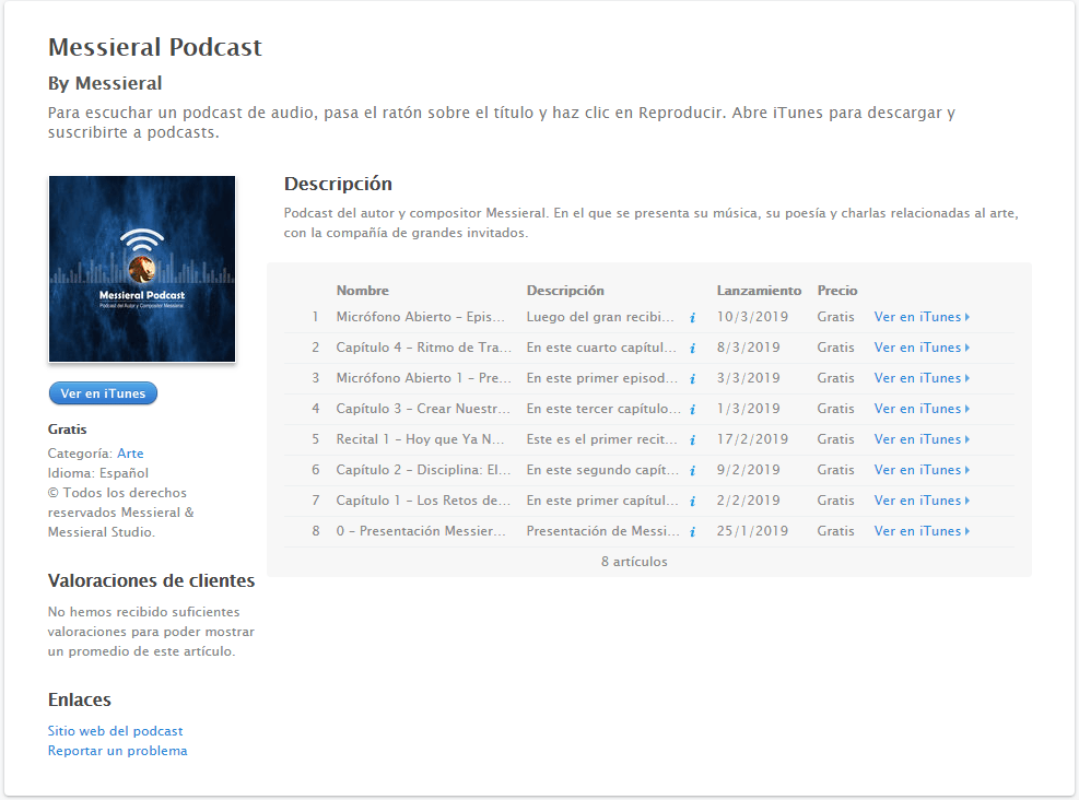 ¡Ya es Oficial Messieral Podcast Ahora Estará Disponible Cada Semana en&nbsp;iTunes!