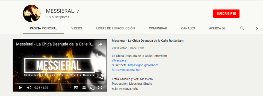 ¡Descubre mi Canal Oficial de Artista en&nbsp;YouTube!